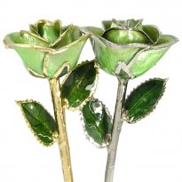 August Birthday Gift: Peridot Preserved Rose