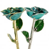 December Birthday Gift: Blue Zircon Preserved Rose