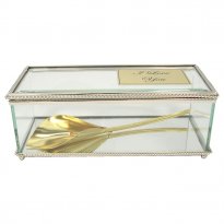 Heirloom Calla Lily with Birthstone in Glass Museum Case