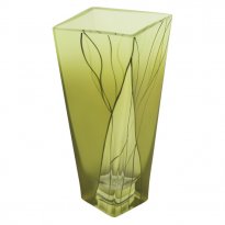 8" Evergreen Crystal Bud Vase