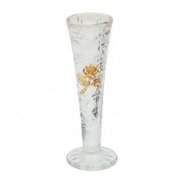 6" Crystal Vase with Mini Rose