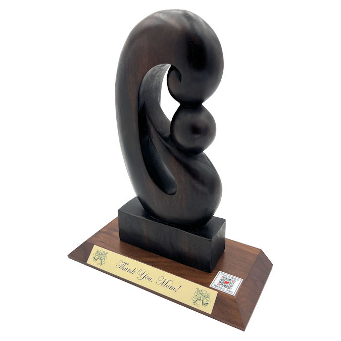 Personalized "Mother's Boundless Love" Sculpture & Video QR Code