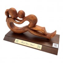 Personalized "Mother's Endless Love" Sculpture & Video QR Code
