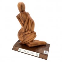Personalized "Mom's Love Never Ends" Sculpture & Video QR Code