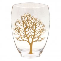 Tree of Life Crystal Vase