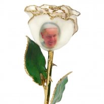 Catholic Gift: Pope Francis 24k Gold Rose