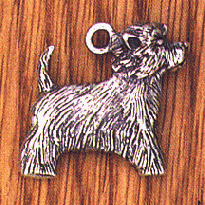 Sterling Silver Dog Charm: West Highland White Terrier