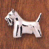Sterling Silver Dog Pin: Scottish Terrier