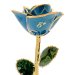 5th Anniversary Gold Blue Rose