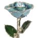Platinum Trimmed Light Blue Rose